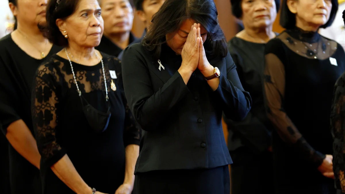 Royal funeral bathing ceremony for the late Thai Princess Bajrakitiyabha