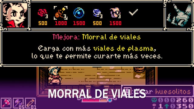 Todos los morrales de viales de Mina The Hollower