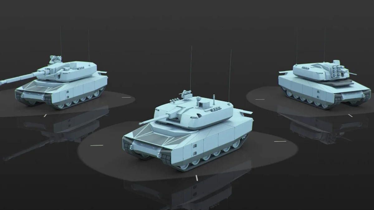 Diseño informático del futuro carro de combate europeo