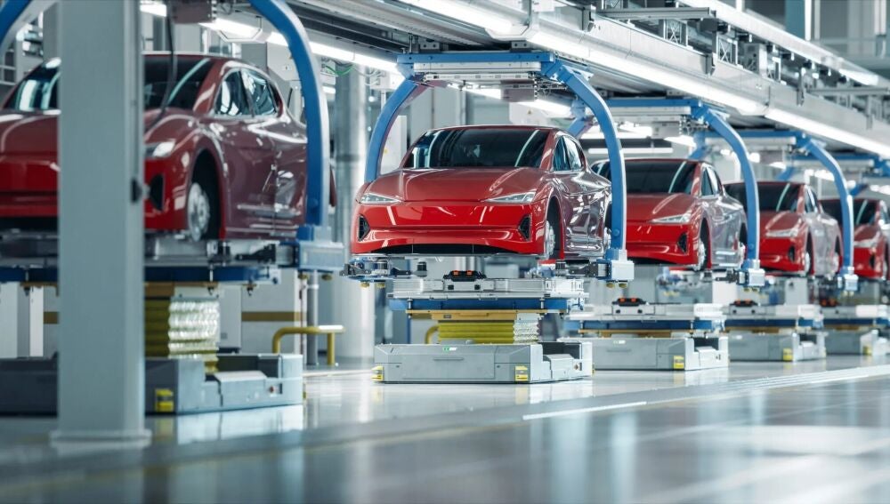 Línea de fabricación de coches eléctricos