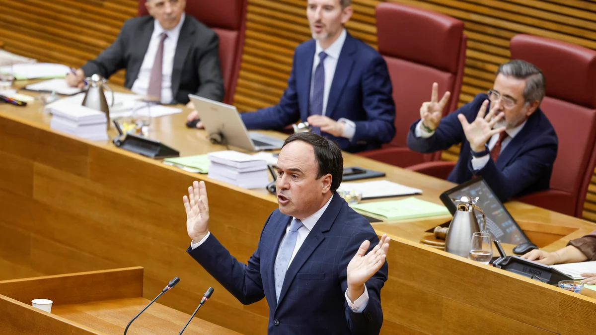Pérez Llorca participa en un pleno ordinario en Les Corts