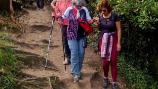 Detalle de la ruta de las Chicas Rosas con la dificultad de algunos tramos