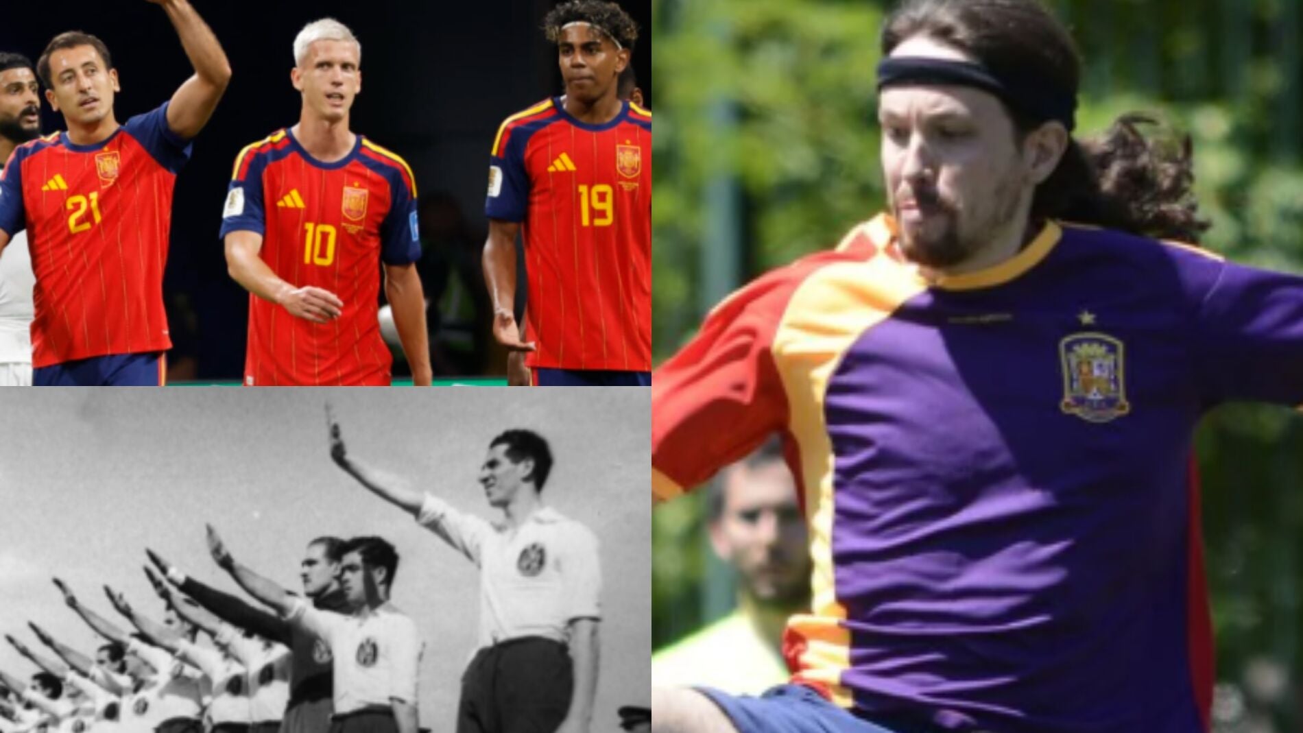 ¿Cuáles han sido los colores de España a lo largo de su historia?: Pese al relato de la izquierda, la selección jamás vistió de morado