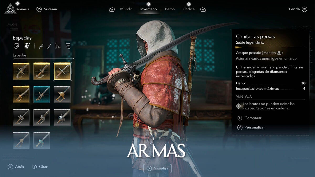 Todas las armas de Assassin's Creed Black Flag Resynced y cómo conseguirlas