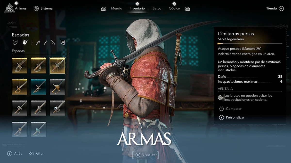 Todas las armas de Assassin's Creed Black Flag Resynced y cómo conseguirlas