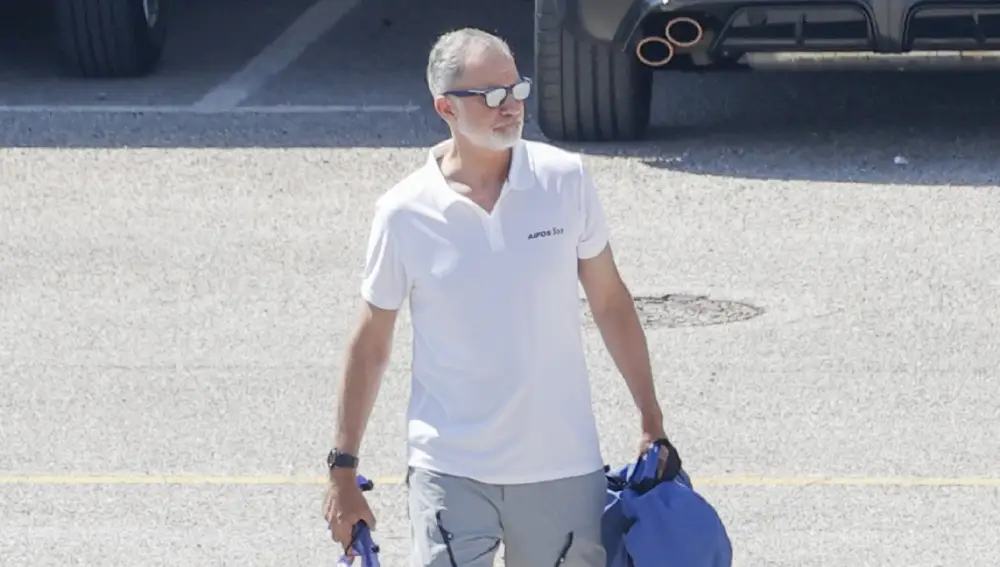 El Rey Felipe VI a su llegada al Real Club Naútico de Palma