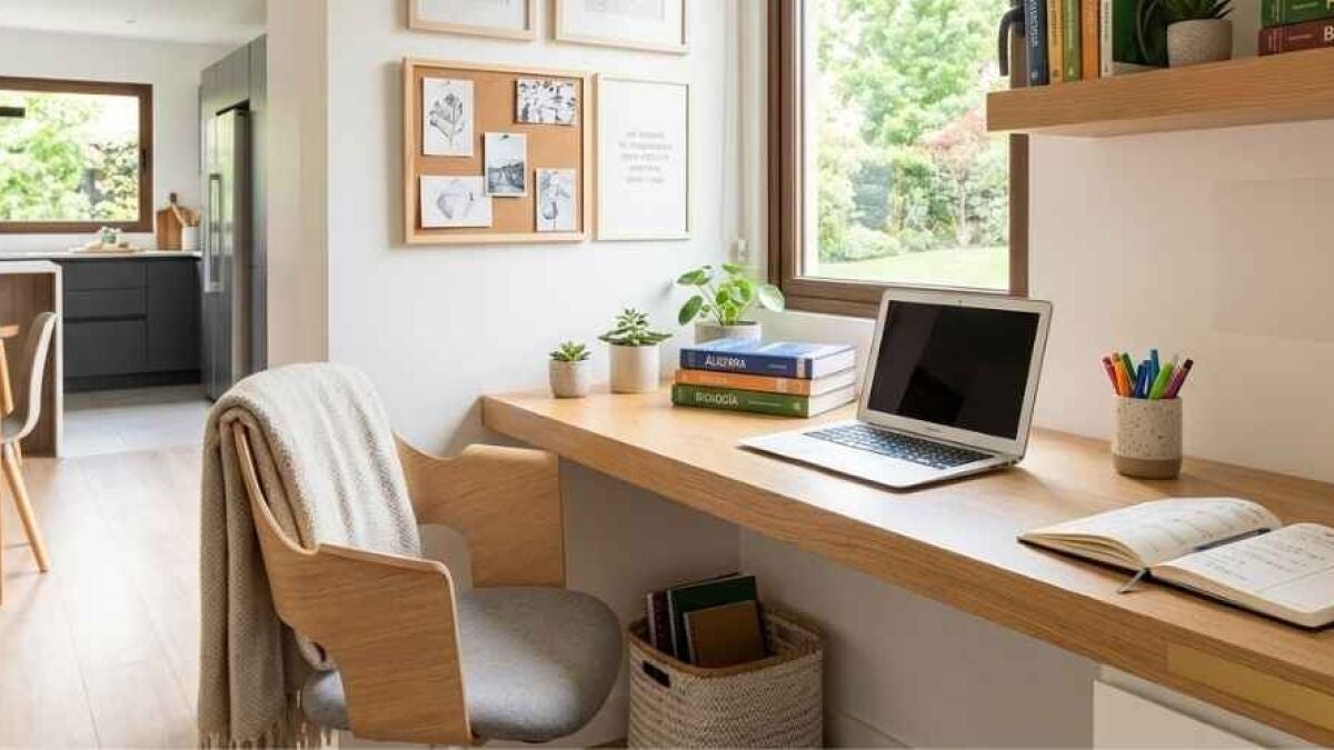 ErGear Desk and EveryKip Chair Form Home Study Corner