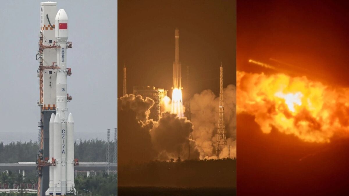 China Long March 7A Rocket Explodes During Satellite Launch