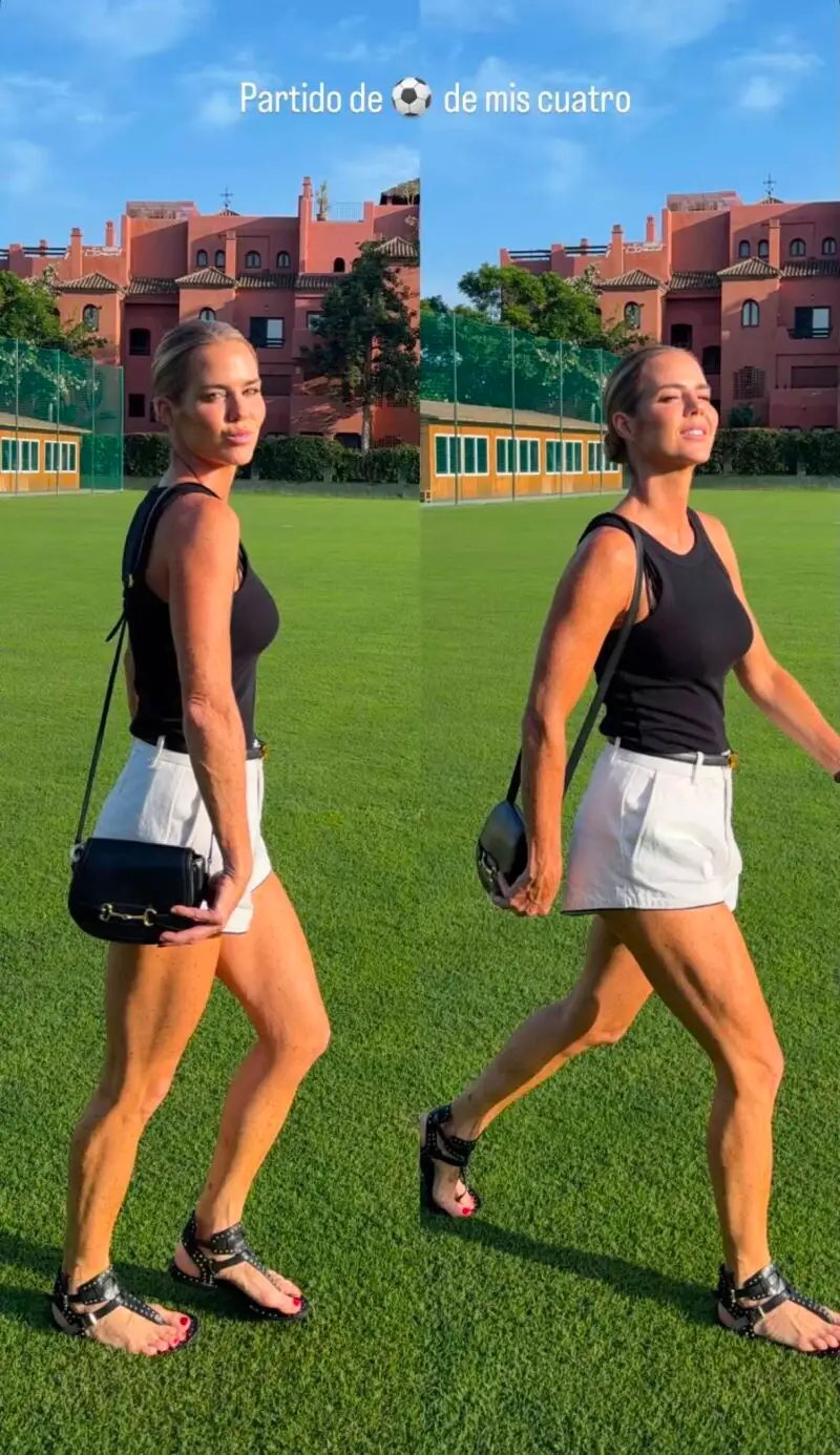 Los shorts blancos de Amelia Bono que funcionan a cualquier edad