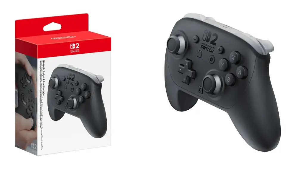 El mando Pro de Switch 2 mejora su ergonomía, autonomía e incorpora botones adicionales