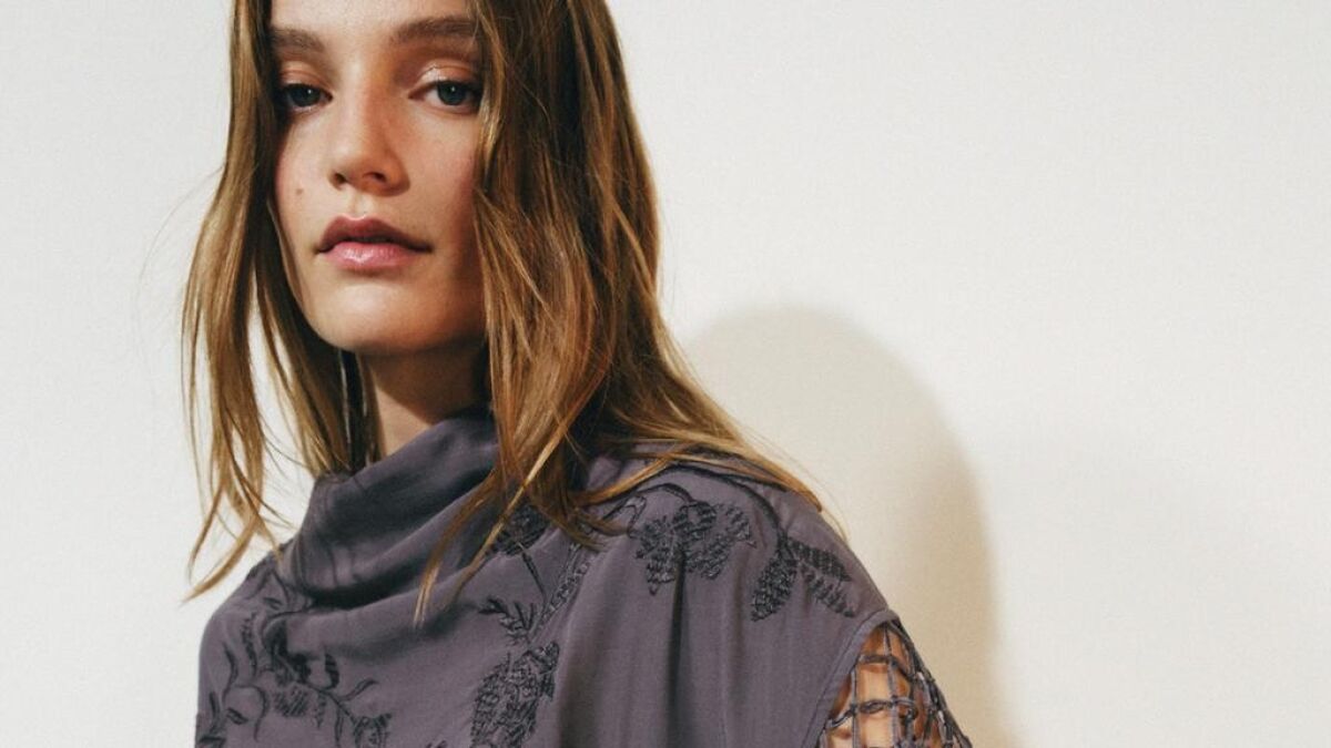 Zara launches lilac fringe shawl dress for September