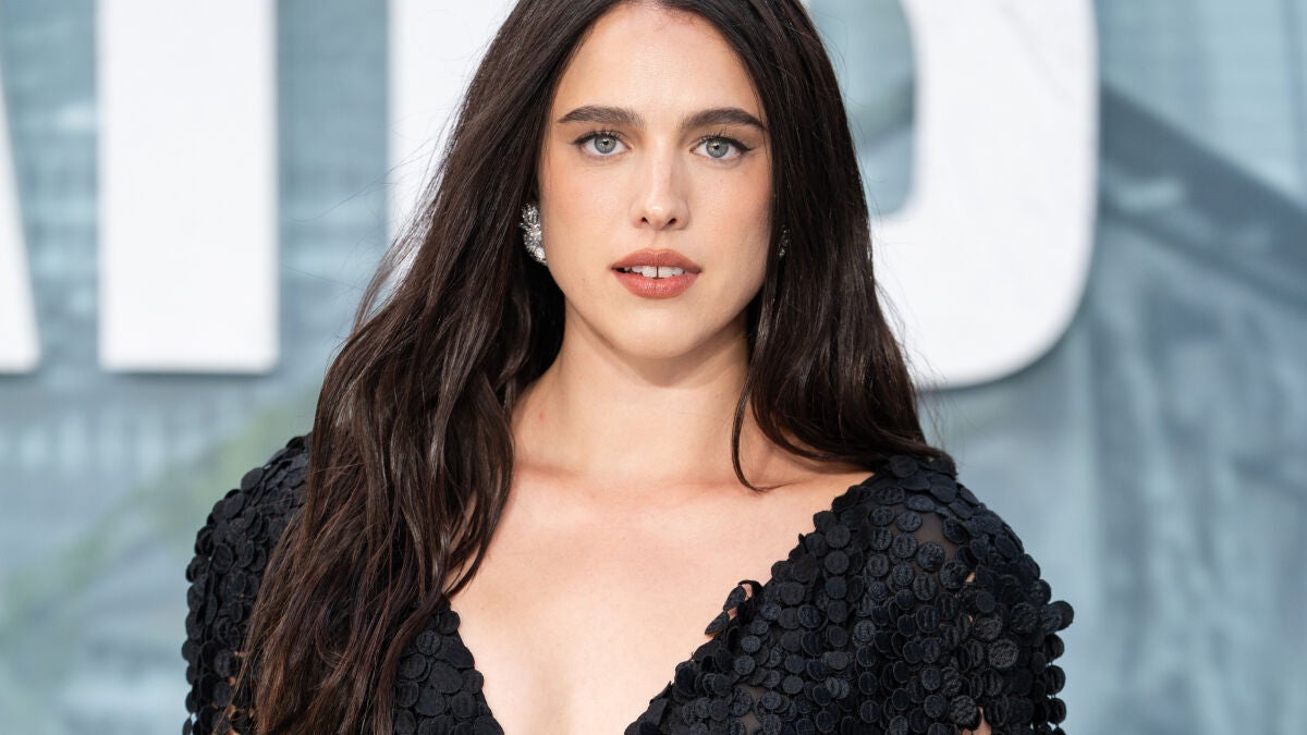 Margaret Qualley wears Chanel barefoot heels in London