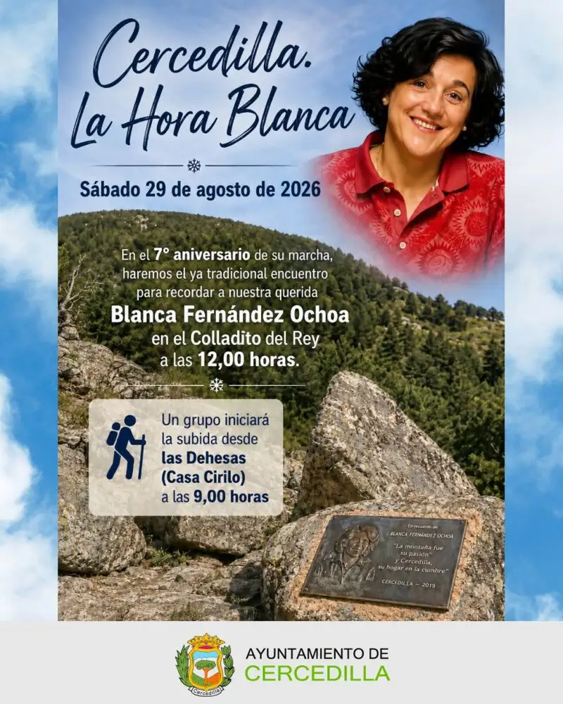 MADRID.-Cercedilla.- El municipio homenajea a Blanca Fernández Ochoa este sábado con una marcha y encuentro en la montaña