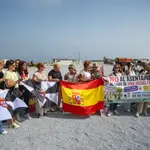 Vecinas ceutíes impiden que se monte un nuevo asentamiento junto a una guardería en Ceuta
