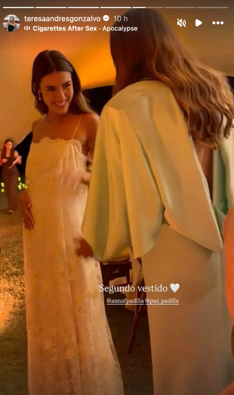 Segundo vestido de novia de Anna Padilla.