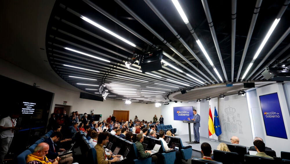 Comparecencia del presidente del Gobierno, Pedro Sánchez tras la reunión del Consejo de Ministros