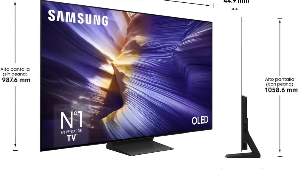 Esta tele de 77 pulgadas cuenta con estas medidas para que sepas si cabe en tu casa