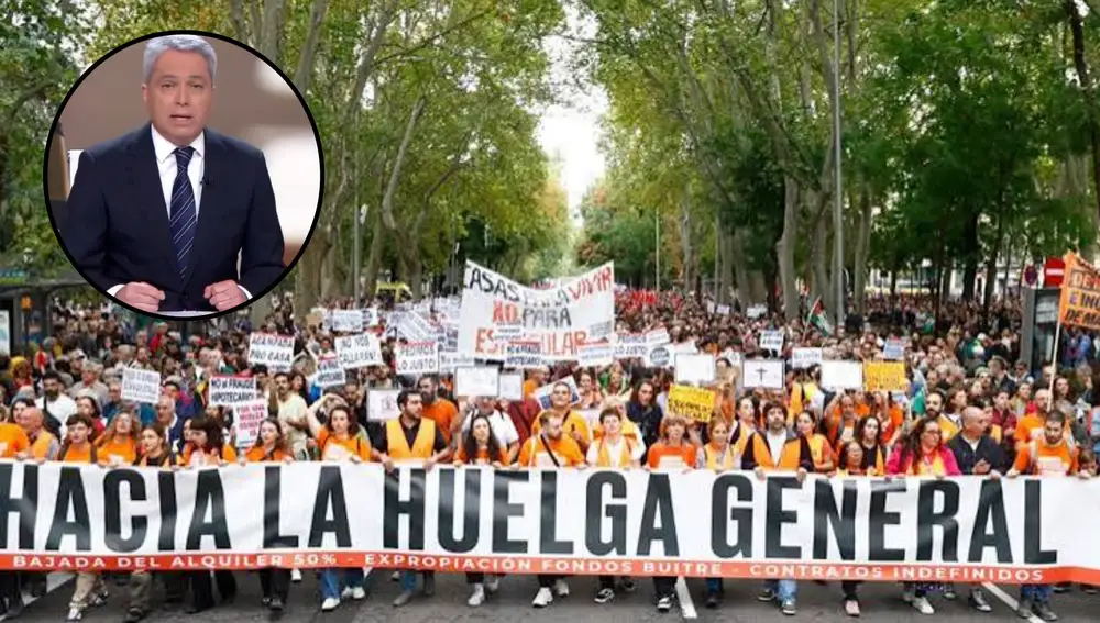 Vicente Vallés cuestiona la huelga general en pleno adelanto electoral: "No es contra el Gobierno, sino contra la oposición"