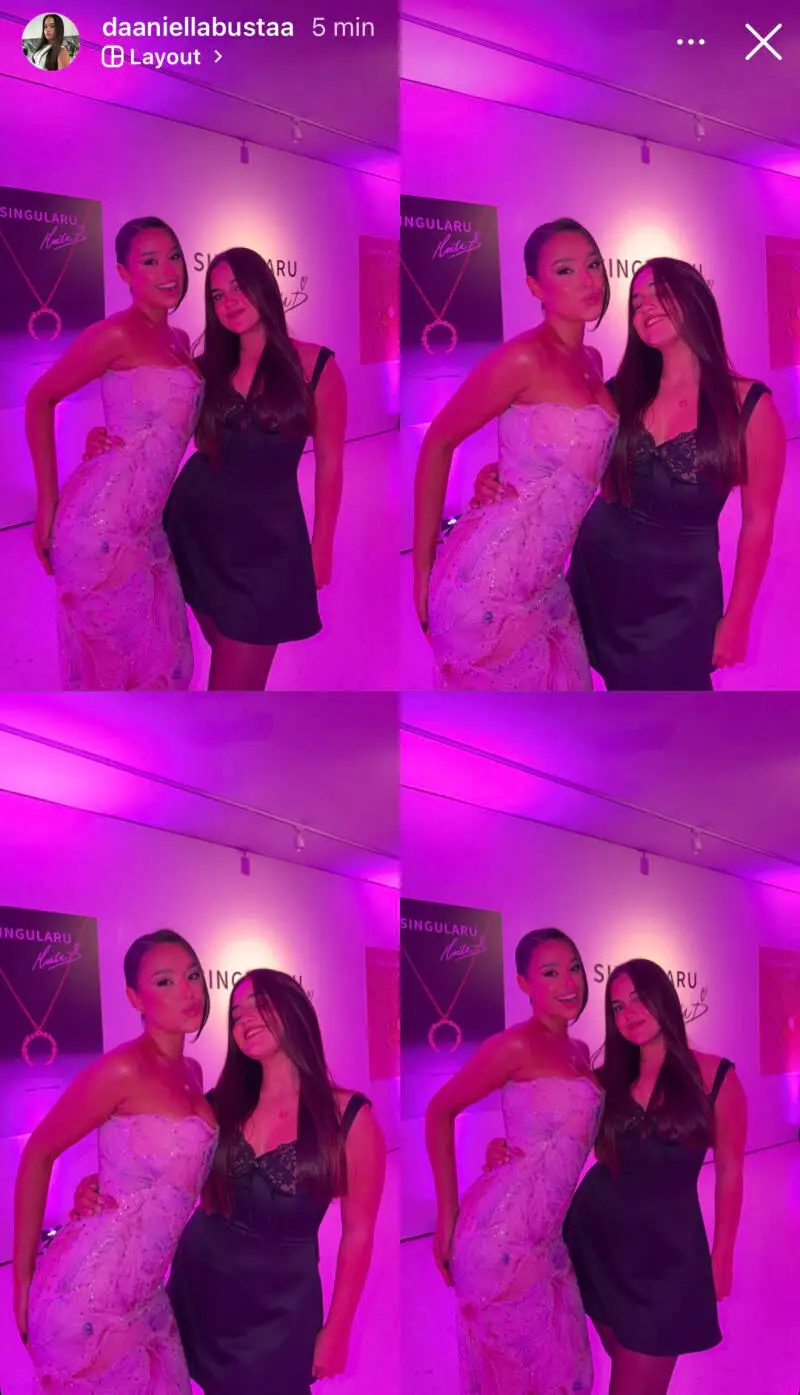 Daniella junto a Marta Díaz.