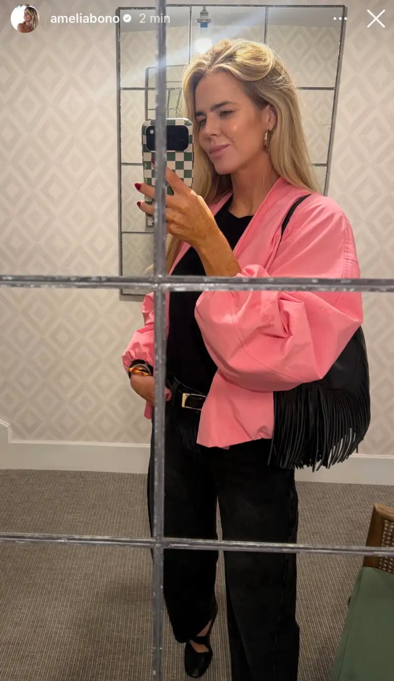 El look de Amelia Bono.
