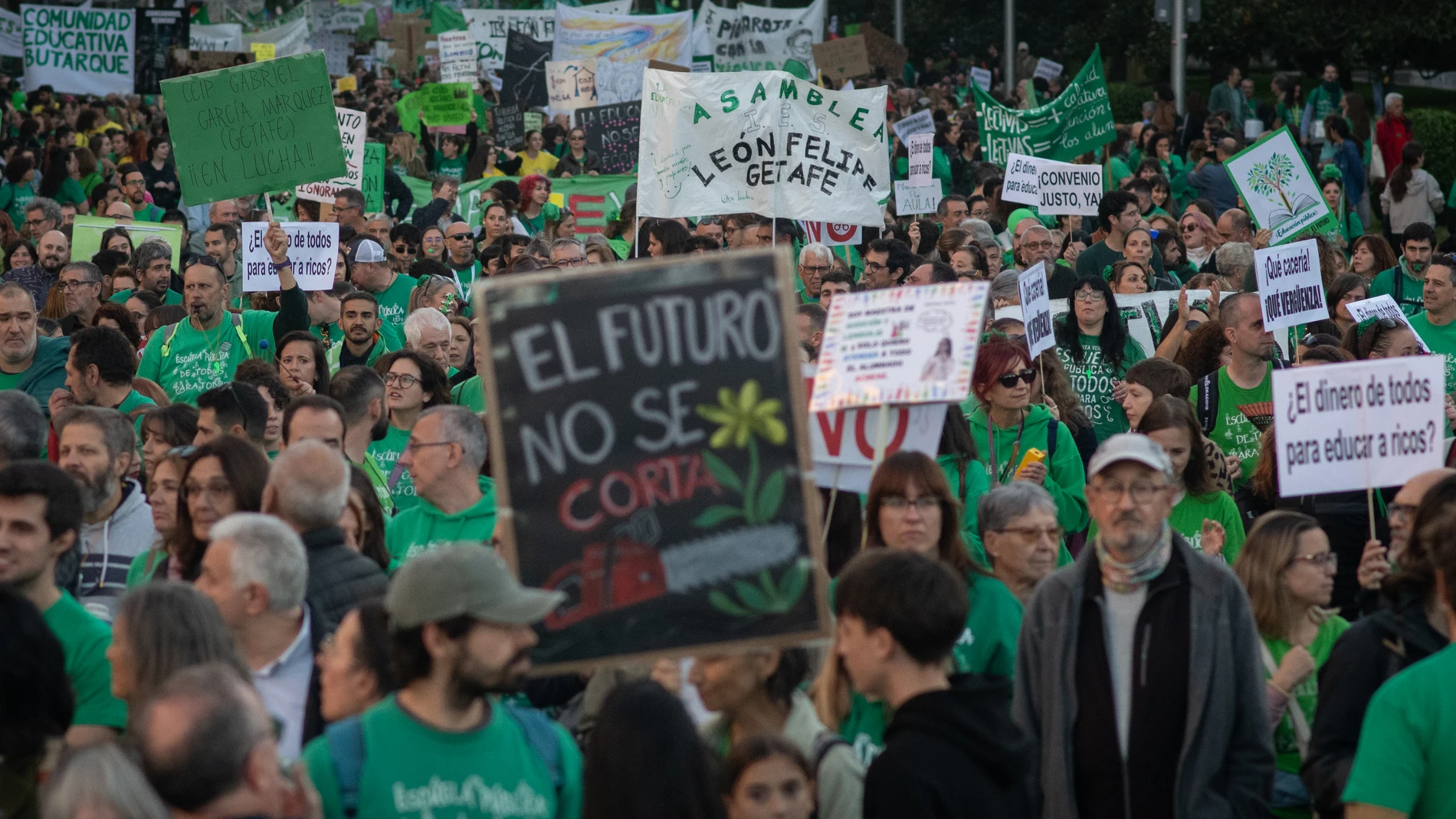 Manifestación por la huelga educativa en Madrid Fernando Sánchez Europa Press
