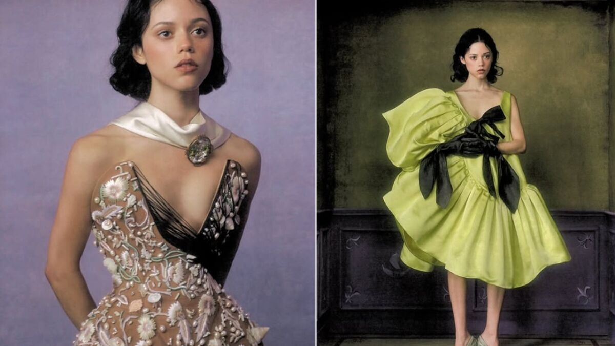 Jenna Ortega wears ivory Dior dress on November Vogue cover