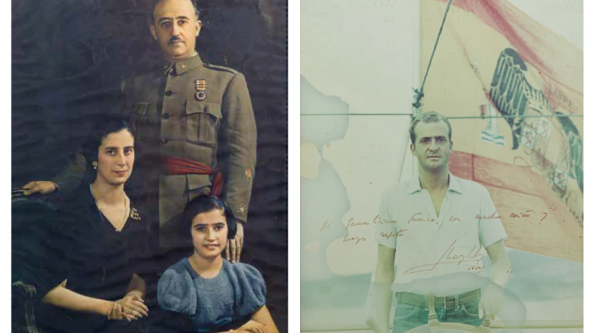 Entre los bienes subastados se encuentran un retrato familiar de los Franco y una fotografía del Rey Juan Carlos I