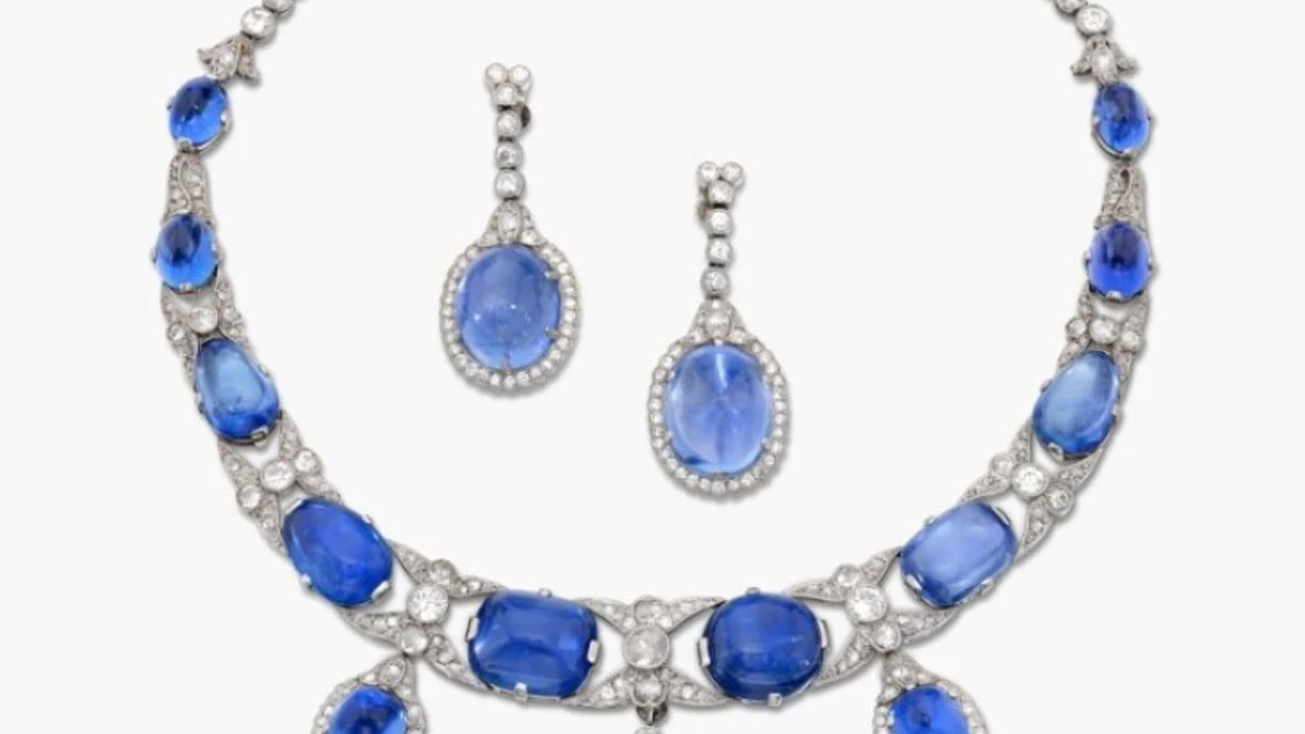 Collar de zafiros y diamantes de la princesa Sibylla