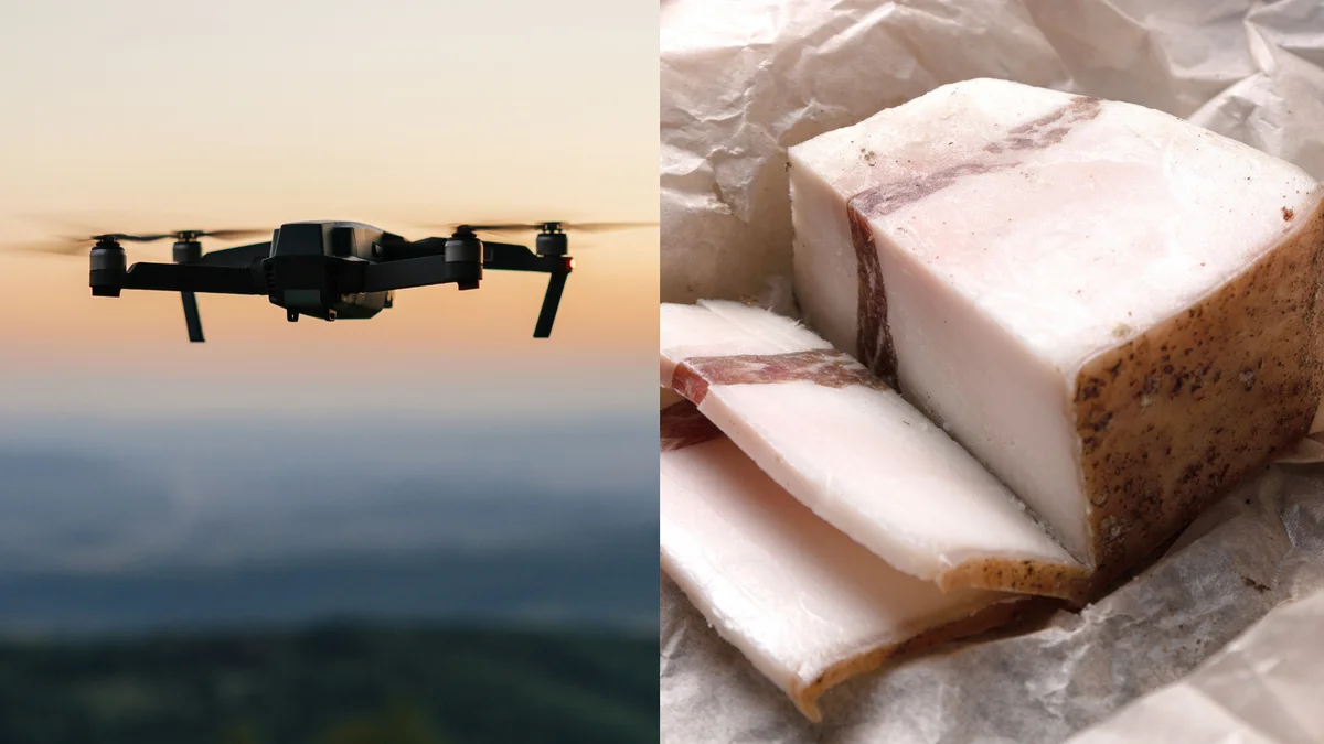 Los ucranianos encontraron una solución insólita para el frío extremo: usar tocino en los drones