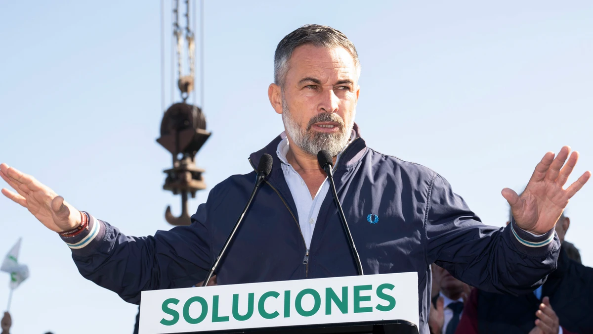 Acto electoral del líder de Vox, Santiago Abascal