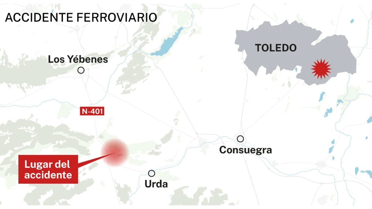 Colisión de trenes en Toledo