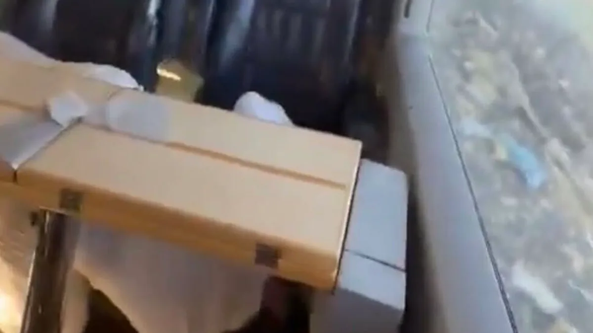 Imagen del interior del tren accidentado