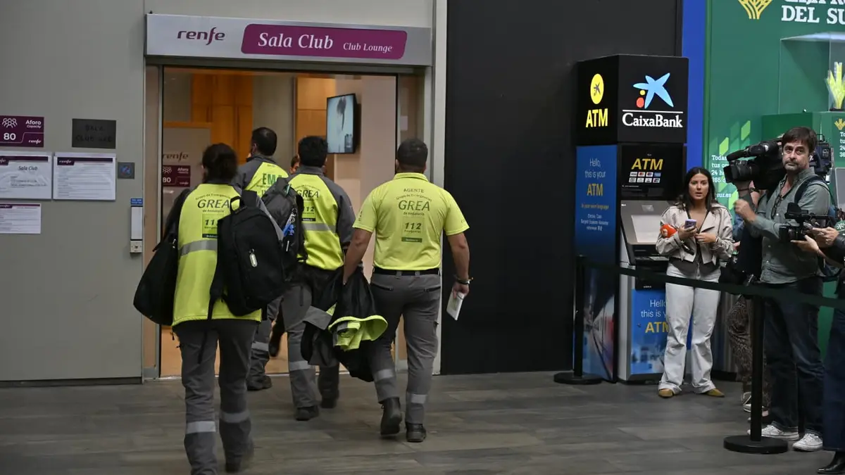 Personal de Emergencias en Santa Justa