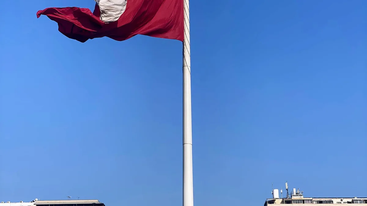 Imagen de archivo de la bandera de Chile