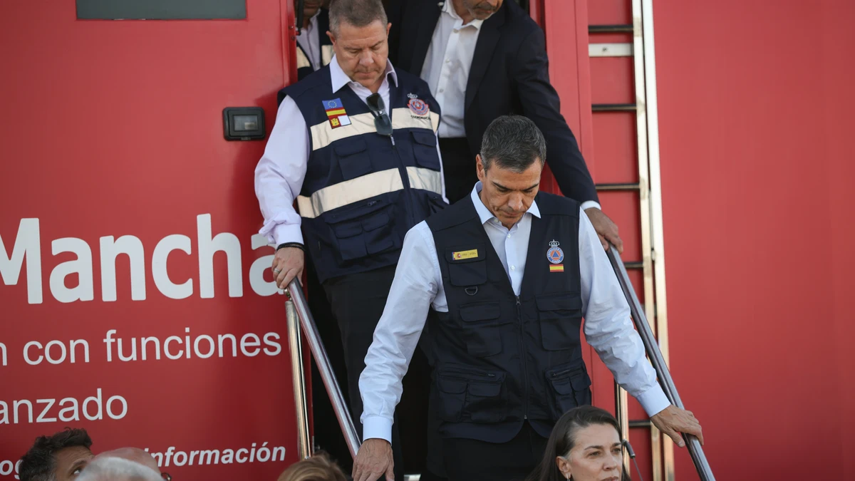 Sánchez se desplazó al Puesto de Mando Avanzado habilitado tras el accidente ferroviario en Urda (Toledo)