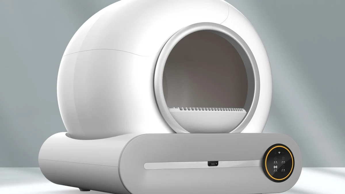 Este arenero tiene un diseño futurista