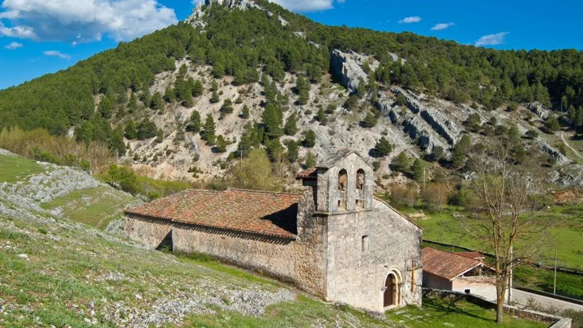 Pueblo de Arganza en la provincia de Soria