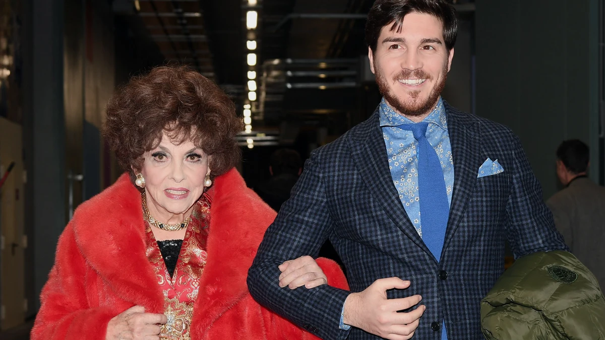 Gina Lollobrigida y su exasistente, Andrea Piazzolla