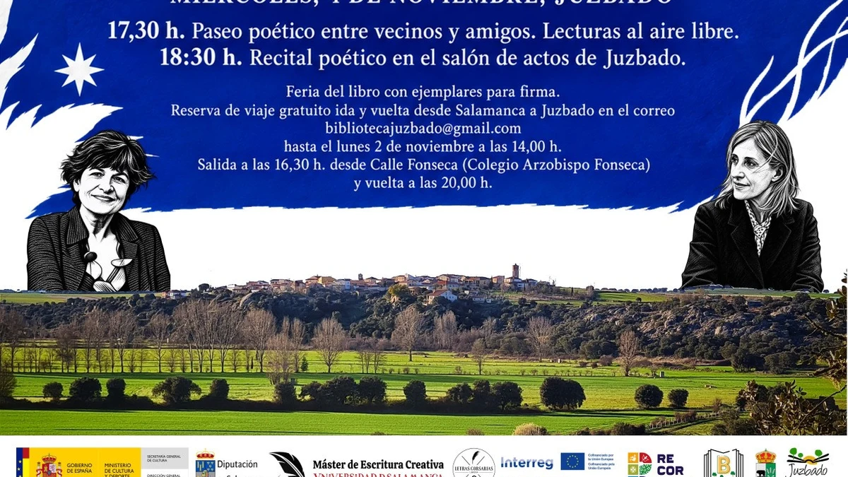 María Negroni y María Ángeles Pérez protagonizarán el encuentro poético de Juzbado (Salamanca)