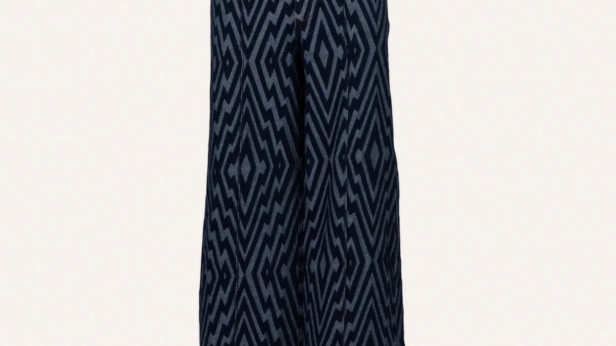Pantalones zigzag.
